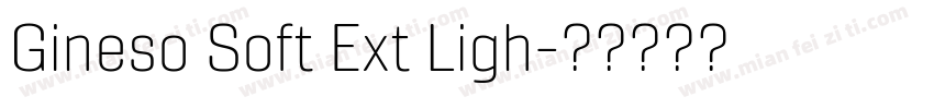 Gineso Soft Ext Ligh字体转换